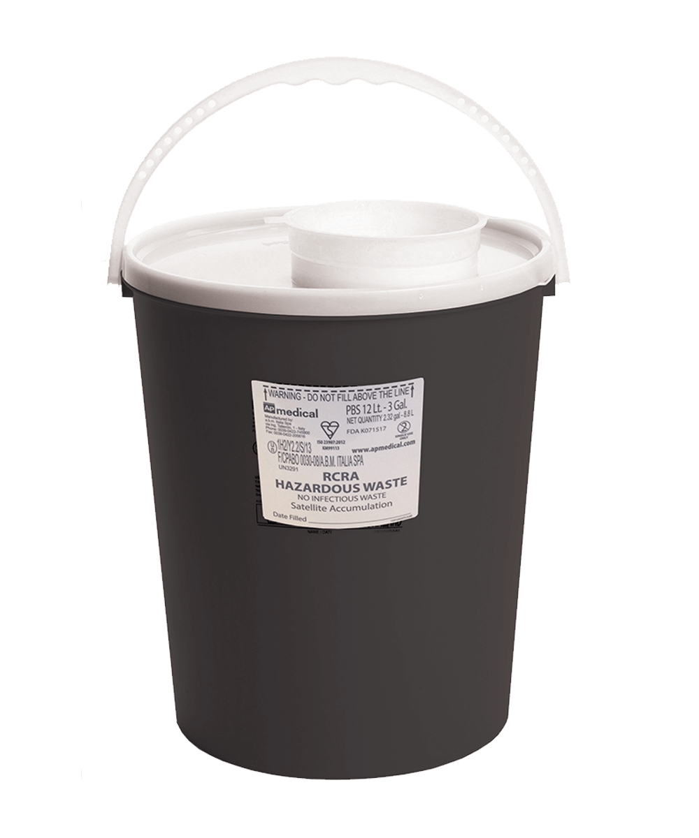 Hazardous Waste Container | 3 Gallon | Daniels Health